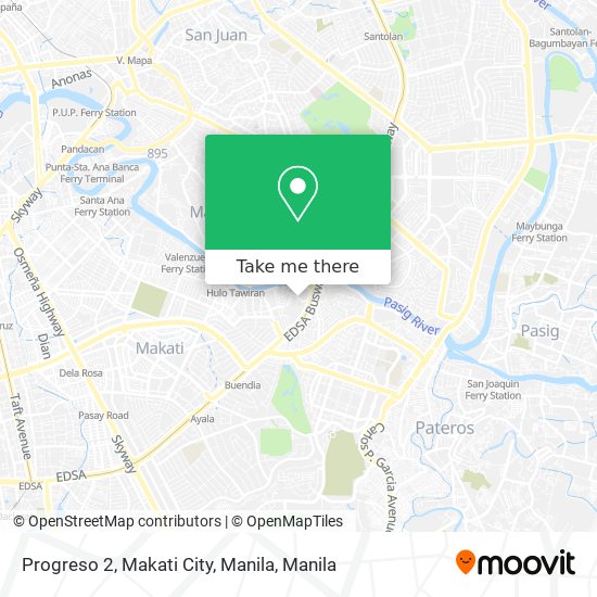 Progreso 2, Makati City, Manila map
