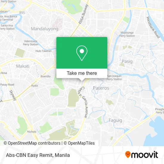 Abs-CBN Easy Remit map
