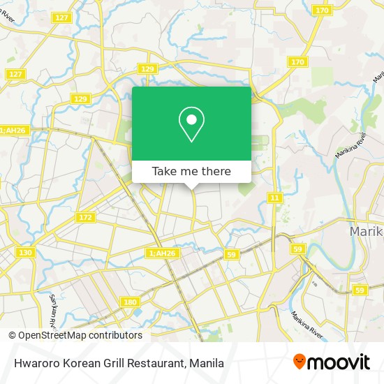Hwaroro Korean Grill Restaurant map