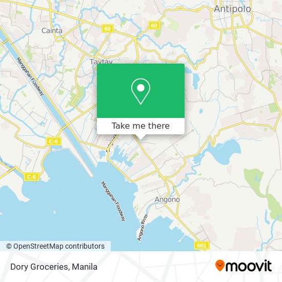 Dory Groceries map