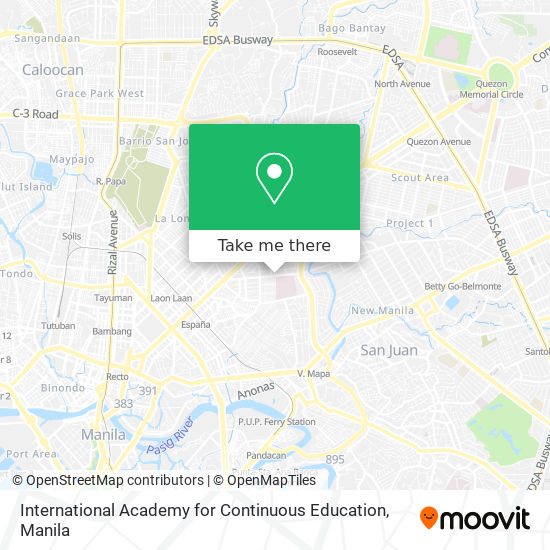 International Academy for Continuous Education map