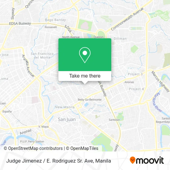 Judge Jimenez / E. Rodriguez Sr. Ave map