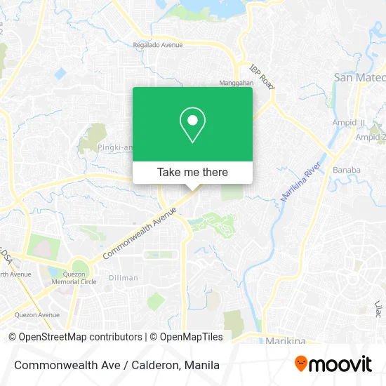 Commonwealth Ave / Calderon map