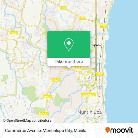 Commerce Avenue, Montinlupa City map