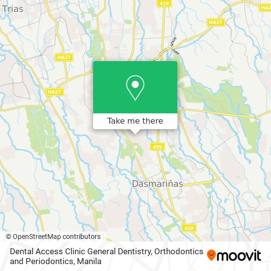 Dental Access Clinic General Dentistry, Orthodontics and Periodontics map