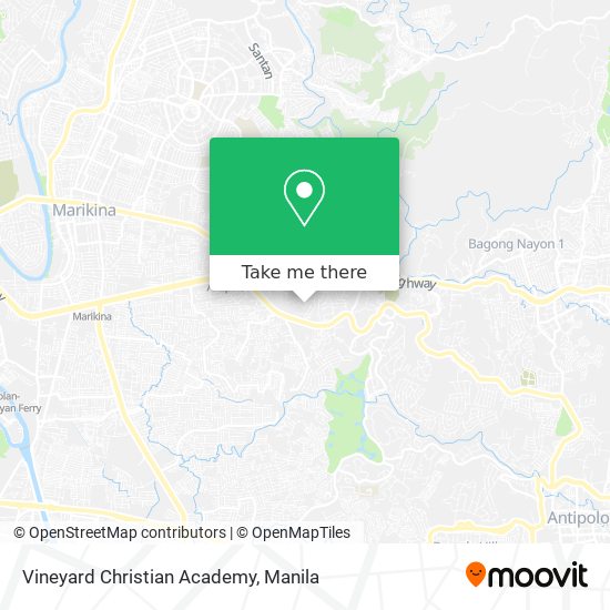 Vineyard Christian Academy map