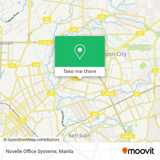 Novelle Office Systems map