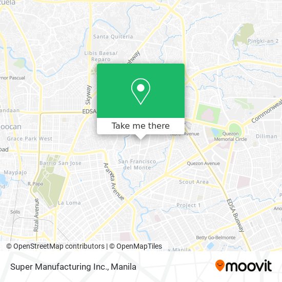 Super Manufacturing Inc. map