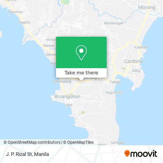 J. P. Rizal St map
