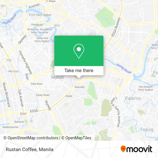Rustan Coffee map