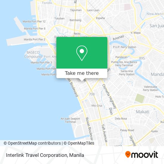 Interlink Travel Corporation map