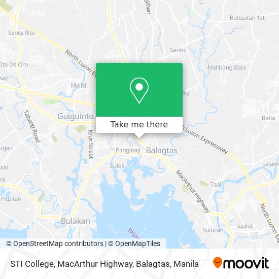 STI College, MacArthur Highway, Balagtas map