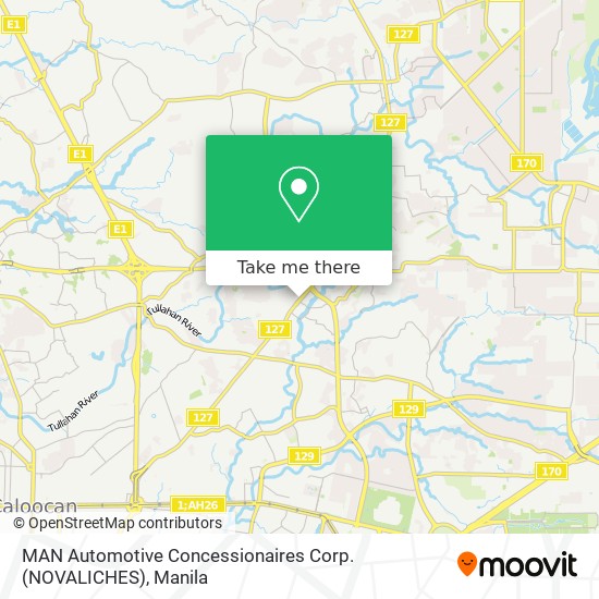 MAN Automotive Concessionaires Corp. (NOVALICHES) map