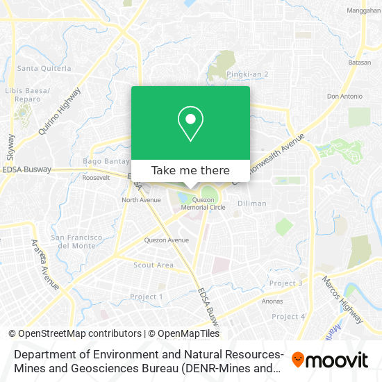 Department of Environment and Natural Resources-Mines and Geosciences Bureau map