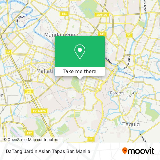 DaTang Jardin Asian Tapas Bar map
