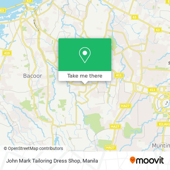 John Mark Tailoring Dress Shop map