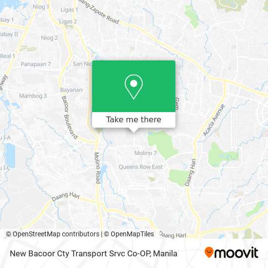 New Bacoor Cty Transport Srvc Co-OP map