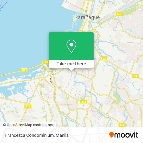 Francezca Condominium map