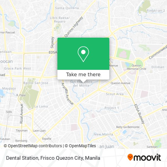 Dental Station, Frisco Quezon City map