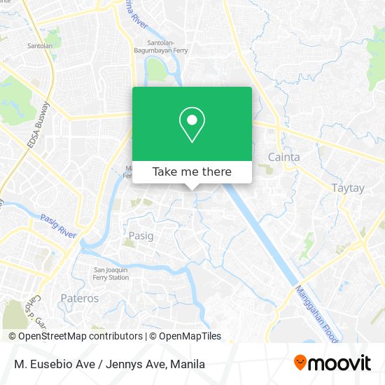 M. Eusebio Ave / Jennys Ave map