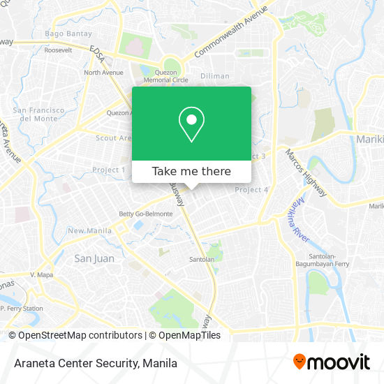 Araneta Center Security map