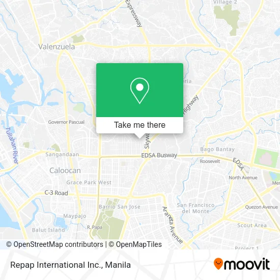 Repap International Inc. map