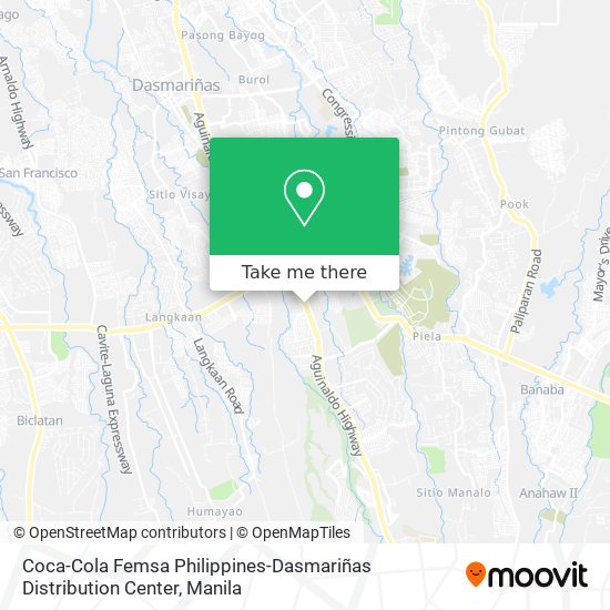 Coca-Cola Femsa Philippines-Dasmariñas Distribution Center map