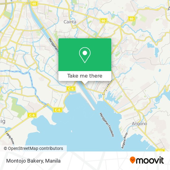 Montojo Bakery map