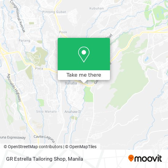 GR Estrella Tailoring Shop map