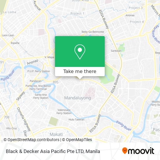 Black & Decker Asia Pacific Pte LTD map