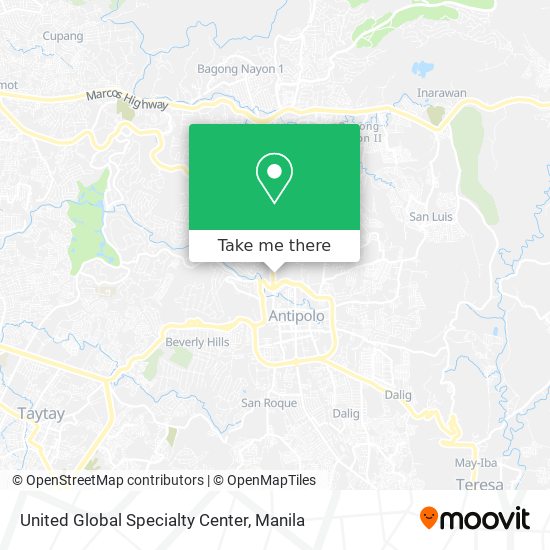 United Global Specialty Center map