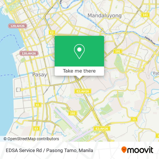 EDSA Service Rd / Pasong Tamo map