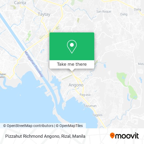 Pizzahut Richmond Angono, Rizal map