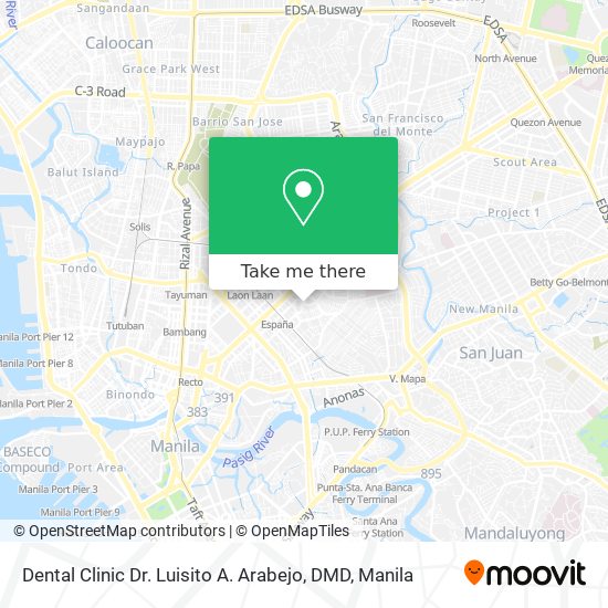 Dental Clinic Dr. Luisito A. Arabejo, DMD map