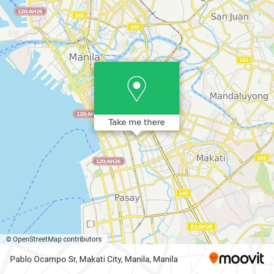 Pablo Ocampo Sr, Makati City, Manila map