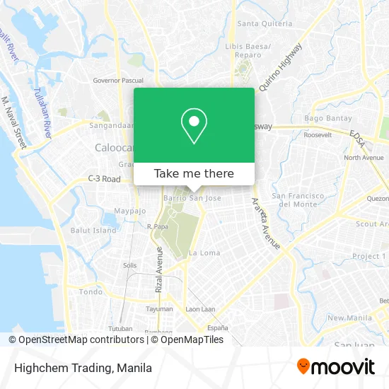 Highchem Trading map