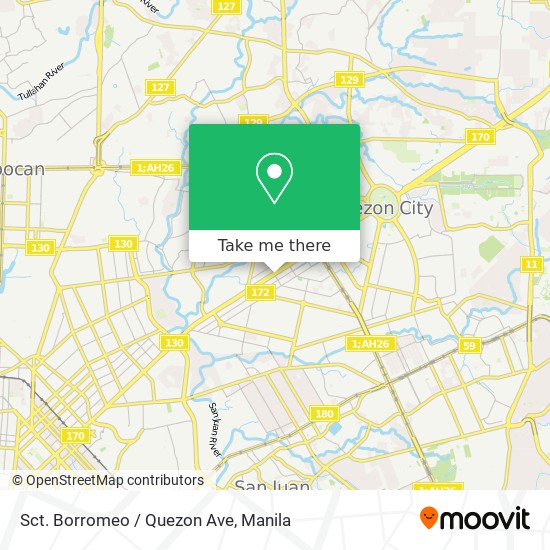 Sct. Borromeo / Quezon Ave map