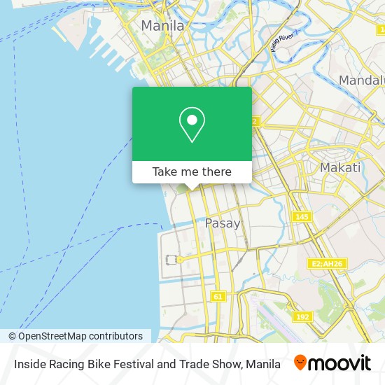 Inside Racing Bike Festival and Trade Show map