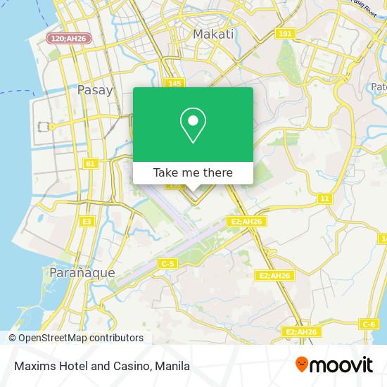 Maxims Hotel and Casino map