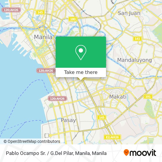 Pablo Ocampo Sr. / G.Del Pilar, Manila map