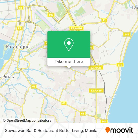Sawsawan Bar & Restaurant Better Living map
