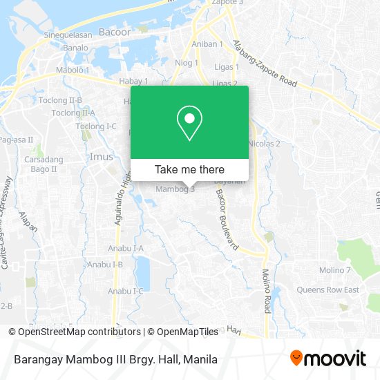 Barangay Mambog III Brgy. Hall map
