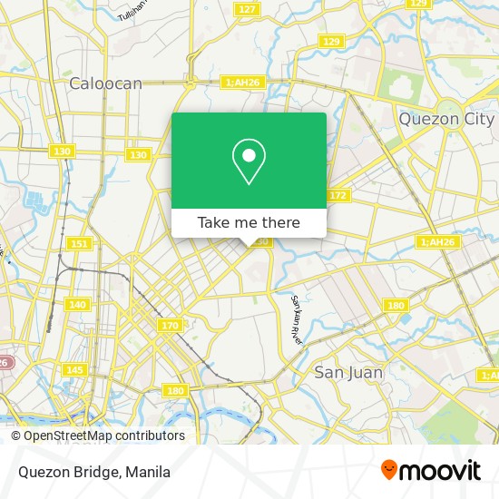 Quezon Bridge map