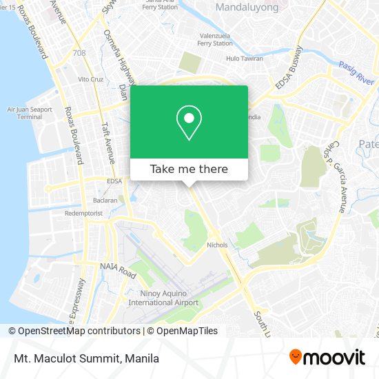 Mt. Maculot Summit map