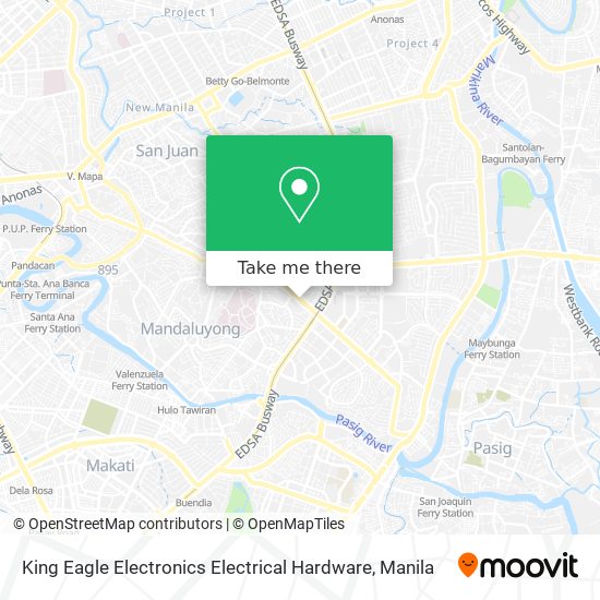 King Eagle Electronics Electrical Hardware map