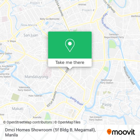 Dmci Homes Showroom (5f Bldg B, Megamall) map