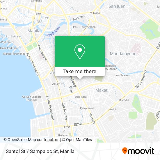 Santol St / Sampaloc St map