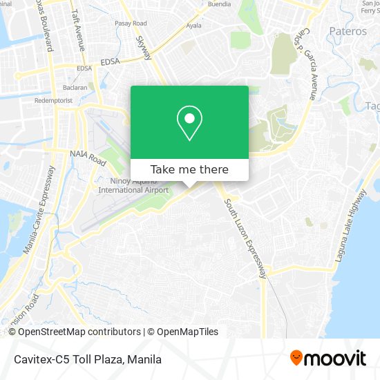 Cavitex-C5 Toll Plaza map