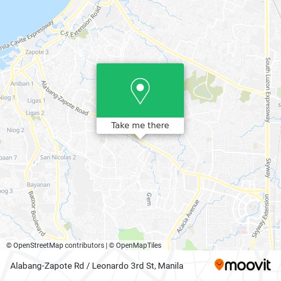 Alabang-Zapote Rd / Leonardo 3rd St map