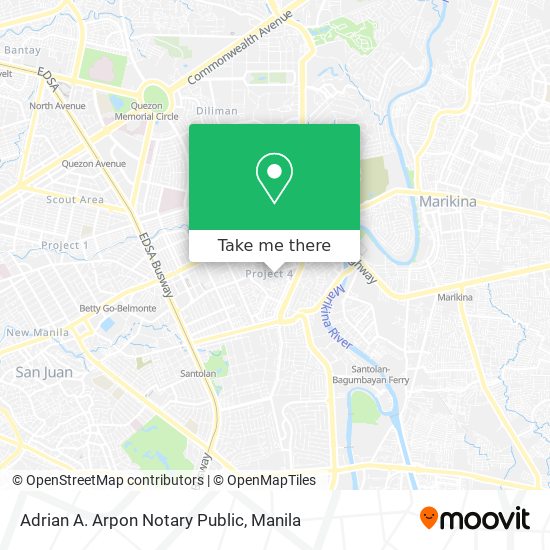 Adrian A. Arpon Notary Public map